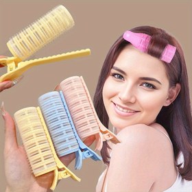 Resim Sıcak Olmadan Dalgalandırma Seti, Kendinden Yapışkan Askı ile Takılı - DIY Yumuşak Şekil Araç, Tüm Saç Tipleri İçin Uygundur, 3 Adet Karma Renk Set, Normal Saçlar İçin Mükemmel 