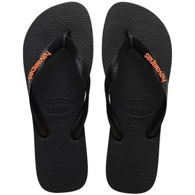 Resim Havaianas Logo Filete Unisex Siyah Terlik 4108555-9456 Siyah - Turuncu 