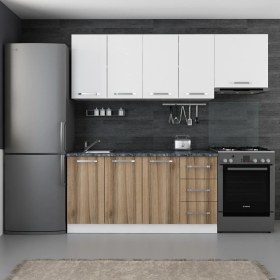 Resim Minar 220 Cm Mutfak Dolabı Beyaz Dore 220-D5 