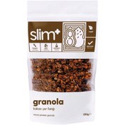 Resim SLİMPLUS Kakao Yer Fıstığı Glutensiz İlave Şekersiz Vegan Granola 250g 