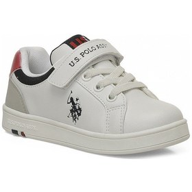 Resim U.s. Polo Assn. Gus Jr 6fx Beyaz Erkek Çocuk Sneaker 000000000102155601 Beyaz-grı-kırmızı 