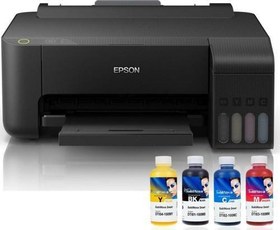 Resim L3250 INKTEC Süblimasyon Mürekkepli Yazıcı 4 Renk Bitmeyen Kartuşlu Transfer Baskılar için 