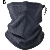 Resim Chaoduo Shop Gri Stil Erkek Kadın Kış Çok Fonksiyonlu Sıcak Atkı Yarım Spor Snowboard Şal Boyun Yürüyüş Yüz Kapatma (Yurt Dışından) 