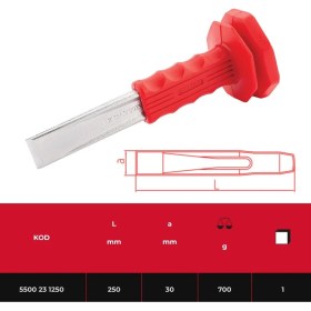 Resim Izeltaş 5500231250 Düz Keski Kalkan Izoleli 250 mm 