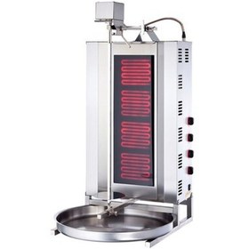 Resim eurofaz Işıkgaz Silverinox Elektrikli 4 Radyanlı Üstten Motorlu Döner Ocağı 