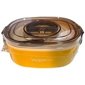 Resim Vagonlife Paslanmaz Çelik Tek Bölmeli Yemek Kabı - Lunch Box VGN-XC540 1000 ml 