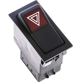 Resim Universal Sinyal Flaşör Düğmesi Anahtarı 8 Pin Rocker Switch 3611532M1 - Ampullü 12V 