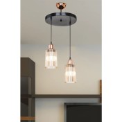 Resim Şık 2'li Siyah/bakır Aydınlatma Seti, Çok Amaçlı Kullanım Için Uygun 