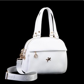 Resim Nas Bag Kadın Çok Gözlü El Omuz Ve Çapraz Çantası 25x20 Cm Beyaz Victoria 