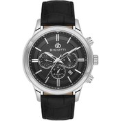 Resim Bigotti Erkek Kol Saati Esbg.b.10671-1 Deri Kordon 44 Mm Kasa Çapı Siyah 