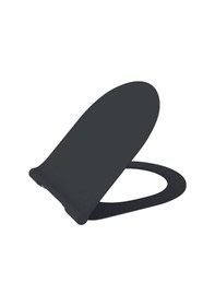 Resim Pure Slim Klozet Kapağı Yavaş Kapanır Mat Antrasit A0336-020 Antrasit 