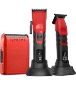 Resim Supreme Trimmer Fade Tıraş Makinesi Seti – Solo Shaver + 2spee Trimmer & 2spee Clipper Tıraş Makinesi 