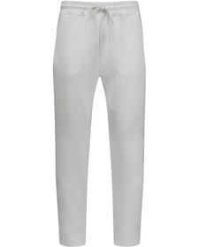 Resim Beyaz Regular Fit Yandan Cepli Pamuklu Eşofman Altı Beyaz032 