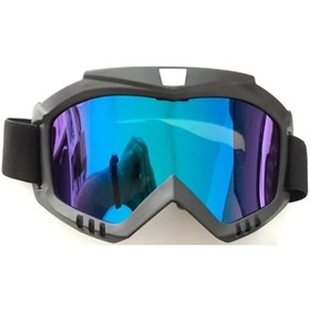 Resim MYG Motosiklet Cross Gözlüğü Lüx Model Süngerli Bant Lastikli Açık Kask Ve Kross Gözlük 