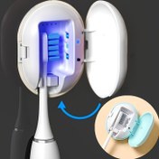 Resim USB Şarjlı Diş Fırçası Dezenfektan Aparatı, Delme Gerektirmeyen Duvar/Seyahat Montajı, Taşınabilir Diş Bakım Organizatörü - Kompakt Banyo Depolama Çözümü, Ev ve Seyahatte Kullanım İçin, Hijyenik ve Mikroplardan Arındırmalı Tasarım, Yüksek Kaliteli Dezenfeksiyon, Sık Seyahat Edenler İçin 