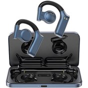 Resim T18 Clera Sound Serisi Serbest Ayarlanabilir Kulak İçi 5.2 Mavi Bluetooth Kulaklık Wiwu