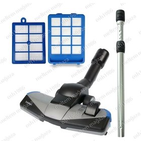 Resim Parmis Philips Uyumlu Fc 9931 Süpürge Borusu Triactive Başlık Ön Ve Hepa Filtre 