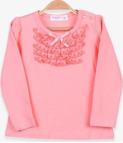 Resim Breeze Kız Bebek Uzun Kollu Tişört Güpürlü Fiyonklu 6 Ay-8 Yaş, S (541266782) 