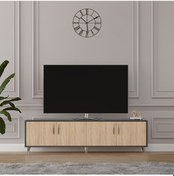 Resim Tv Ünitesi Yıldız Sonoma & Koyu Gri Asra Trend T-07 