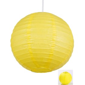 Resim Dekoratif Çin Feneri – Kağıt Lamba - Sarı 