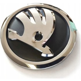Resim Skoda Octavia Octavia Ön Kaput Arma Amblem 5ja853621 90mm 2013-2016 Model Arası Araçlara Uyumlu 