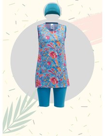 Resim Ruko Maio 23141-5 Çocuk 0 Kol Yarı Tesettür Mayo 001 