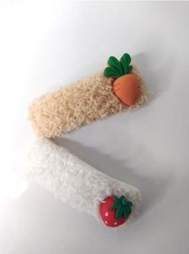 Resim Meyveli Çilek Havuç Renkli Tokalar Sevimli Kız Çocuk Saç Aksesuar 