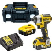 Resim Dewalt DCF887P2-QW 18V/5.0AH Li-Ion Çift Akülü Kömürsüz Profesyonel Darbeli Tornavida 