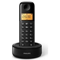 Resim Philips D1601B/01 Kablosuz Dect Siyah Telsiz Telefon 