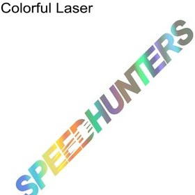 Resim Renkli Lazer-40x4 Cm-çeşitli Boyutlarda Speed Hunters Grafik Araba Vinil Çıkartmalar Su Geçirmez Yarış Gövde Kamyon Tam 