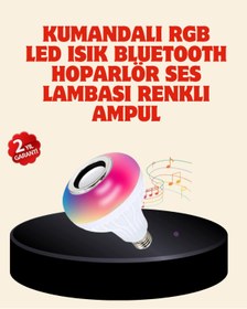 Resim TeknomAVM Bluetooth Bağlantılı RGB LED Ampul – Şık ve Fonksiyonel 
