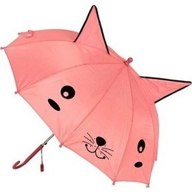 Resim Mobgift Düdüklü Ve Kulaklı Baston Çocuk Şemsiyesi Pembe 