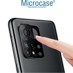Resim Microcase Xiaomi Mi 10t Uyumlu Kamera Lens Koruma Halkası - Kapalı Tasarım Siyah 