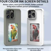 Resim DIY Mürekkep Kılıfı, APP ile Gerçek Zamanlı Telefon Kılıfa NFC Akıllı Fotoğraf Özelleştirme, Kablosuz Ekran Yansıtma, Anında Kılıfta Fotoğraflar Görüntülenir, iPhone 15 Serisi ve 16 Serisi için Uygun 