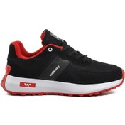 Resim Walkway Manila Siyah-beyaz-kırmızı Kadın Sneaker 001 