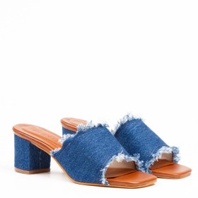 Resim irmona Lili Jeans Kot Ev Ve Dış Giyim Topuklu Terlik 