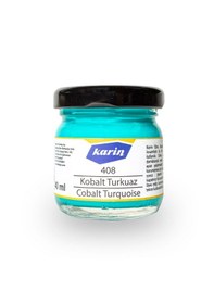 Resim Karin Ebru Boyası 40 Ml. 408 Kobalt Turkuaz 