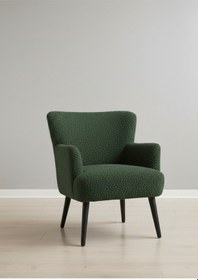 Resim Waterybrook Welsoft Berjer Tekli Koltuk Demonte Siyah Ahşap Ayak 12 Renk Seçeneği Yeşil 