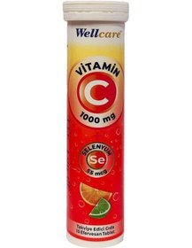 Resim Wellcare Vitamin C 1000 mg Selenyum 55 mcg 15 Efervesan Tablet 