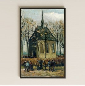 Resim Van Gogh Nuenen'deki Kilise Pleksi Tablo 
