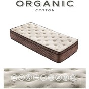 Resim Babyhopeankara Heyner 120X200 Organic Cotton Pedli Ortopedik Yaylı Yatak 120*200 