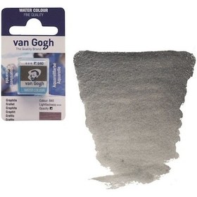 Resim Talens Van Gogh 1/2 Tablet Sulu Boya 840 Graphite 