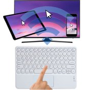 Resim TECHNOM Tüm Cihazlara Uyumlu Touchpad Akıllı Dokunmatik Ekranlı Kablosuz Bluetooth Klavye (ios-android-win) 