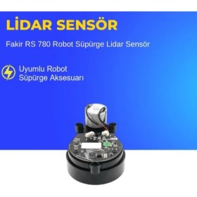 Resim Ümit Maker Fakir RS 780 Robot Süpürge Lidar Sensör 