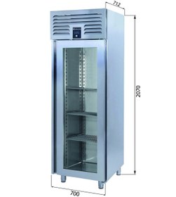 Resim Galleyz Dik Tip Dondurucu - 1 Cam Kapılı - 70x77xx210 Cm 