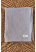 Resim Organik Pamuk Çift Katlı Müslin Örtü Gri 75x85 CM Gri 
