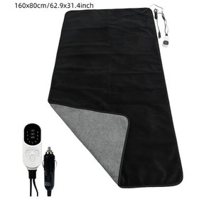 Resim Motion003 12v Araç Fişi Isıtmalı Araba Battaniyesi 9 Isıtma Seviyeli 2 8 12h Zamanlayıcı Siyah 160x80 Cm 