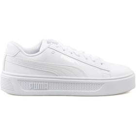 Resim Puma Smash Platform V3 Kadın Beyaz Spor Ayakkabı 