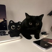 Resim Kediler için Peluş Karikatür Kedi Oyuncak - Yumuşak, Dayanıklı, Tüm Irklar için Çiğneme ve Oyun Arkadaşı 