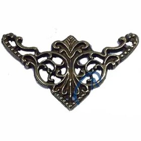 Resim Skygo Dekoratif Köşe Süsü, Köşelik - Küçük, 19x34mm, Antik, 100 Adet 